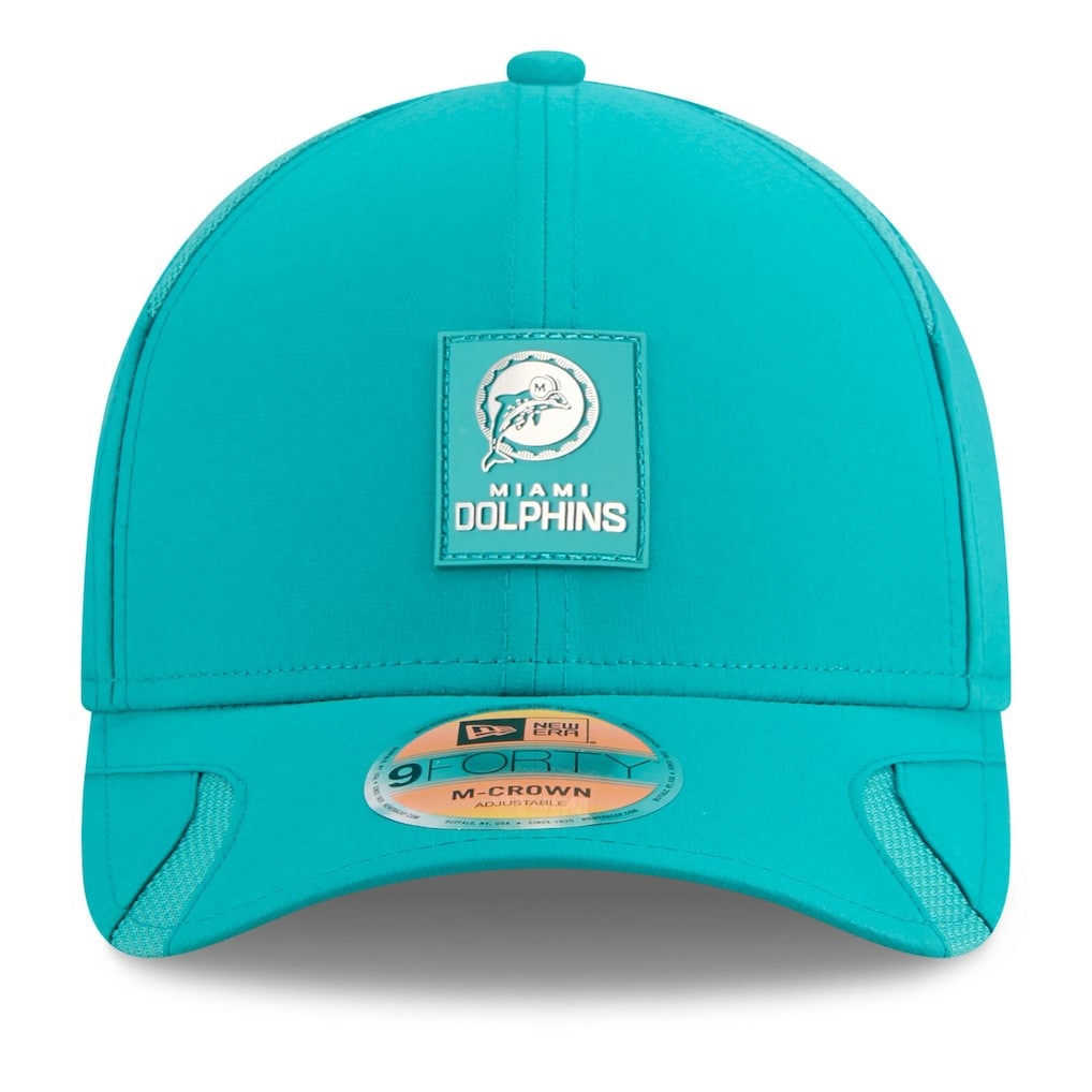 NFL Miami Dolphins 2025 Sideline Throwback M-Crown 9FORTY Adjustable Hat