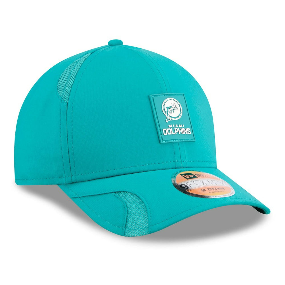 NFL Miami Dolphins 2025 Sideline Throwback M-Crown 9FORTY Adjustable Hat