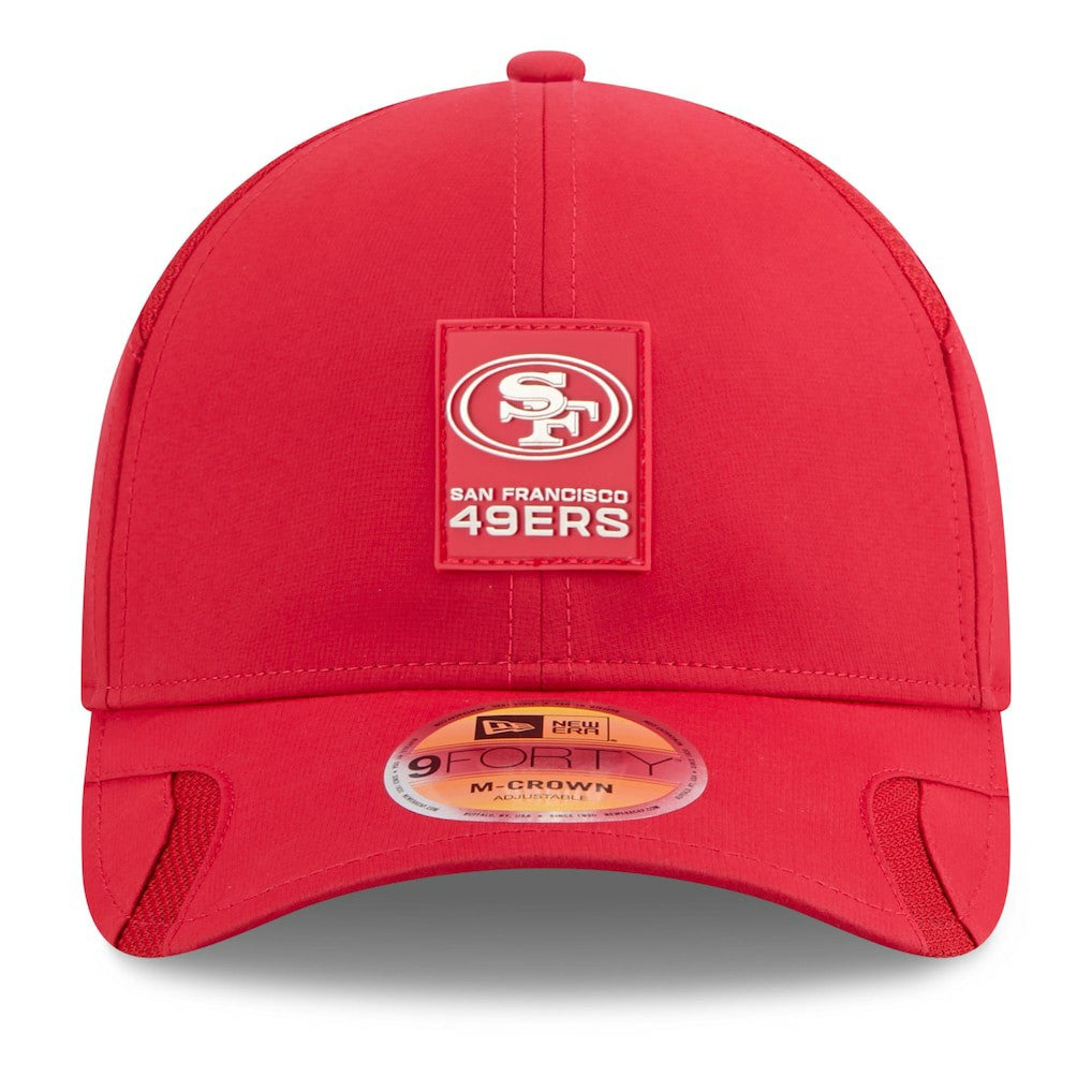 NFL San Francisco 49ers 2025 Sideline M-Crown 9FORTY Adjustable Hat