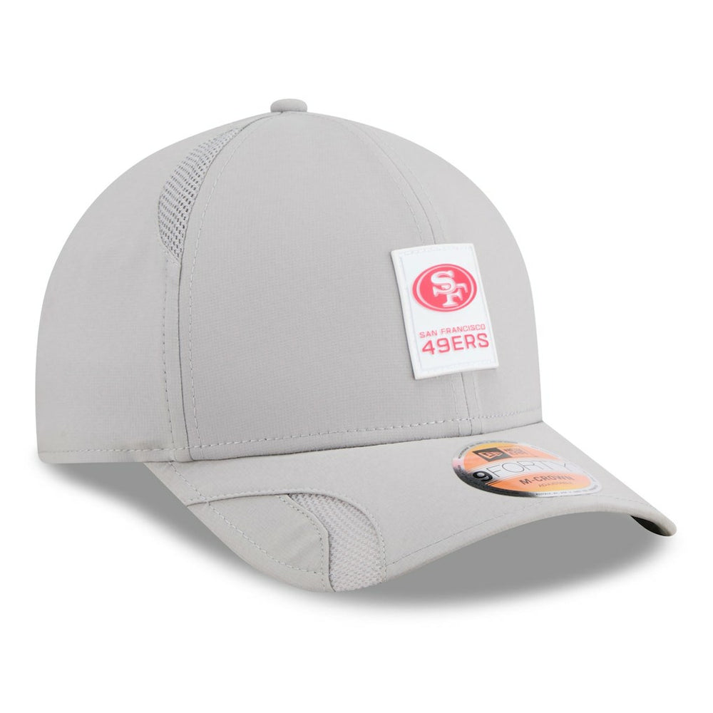 NFL San Francisco 49ers 2025 Sideline M-Crown 9FORTY Adjustable Hat