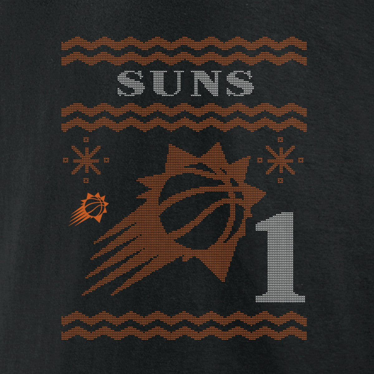Devin Booker Phoenix Suns Ugly Sweater Name & Number T-Shirt - Black shop
