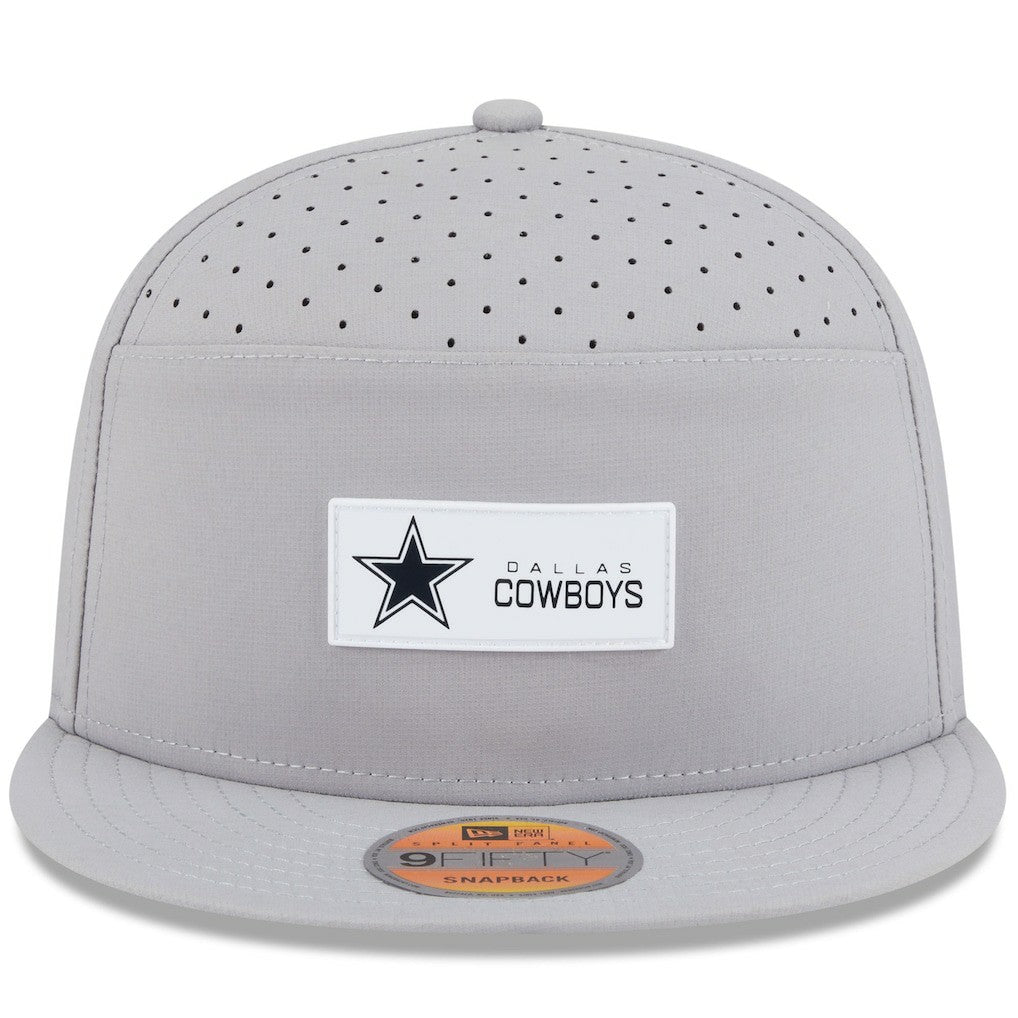 NFL Dallas Cowboys 2025 Sideline Split Panel 9FIFTY Snapback Hat
