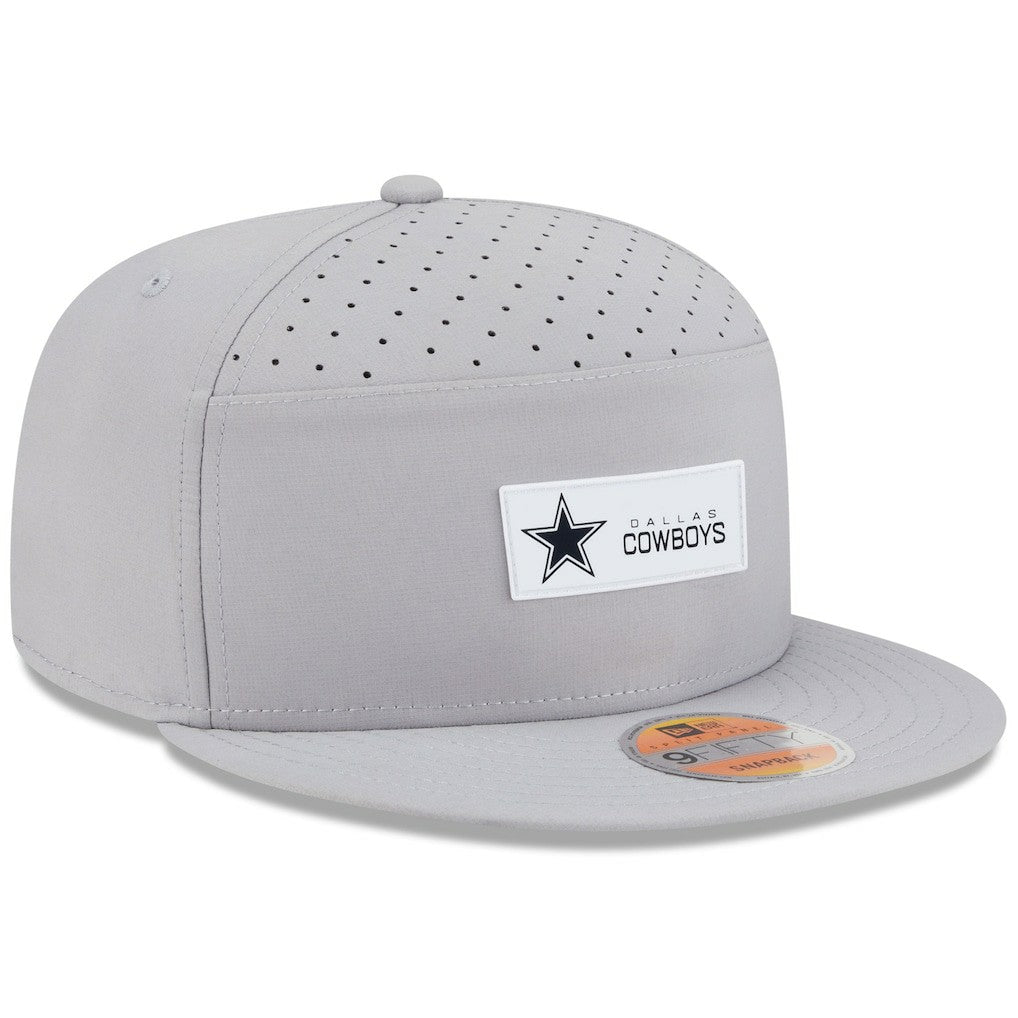 NFL Dallas Cowboys 2025 Sideline Split Panel 9FIFTY Snapback Hat