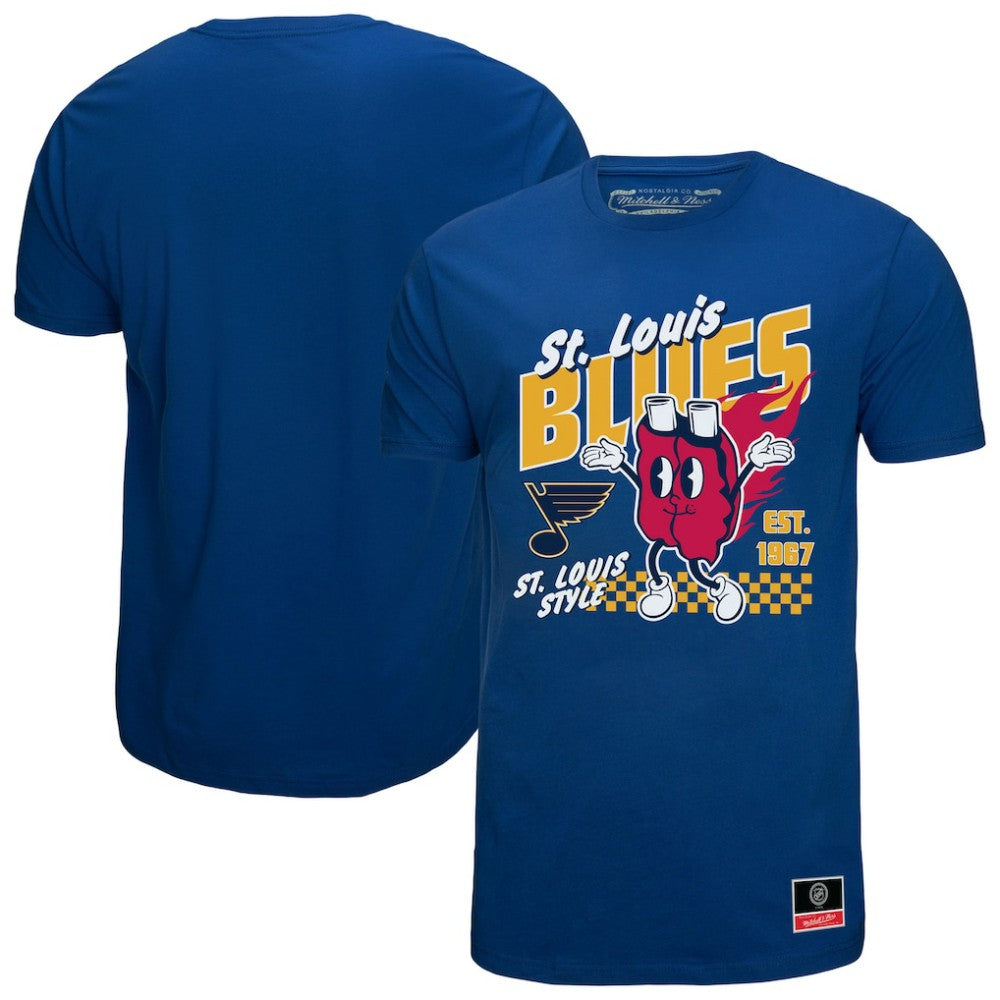 St. Louis Blues Mitchell & Ness Local Food T-Shirt