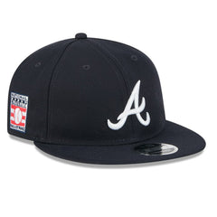 Atlanta Braves Baseball Hall of Fame Retro Crown 9FIFTY Adjustable Hat - Navy | New Era