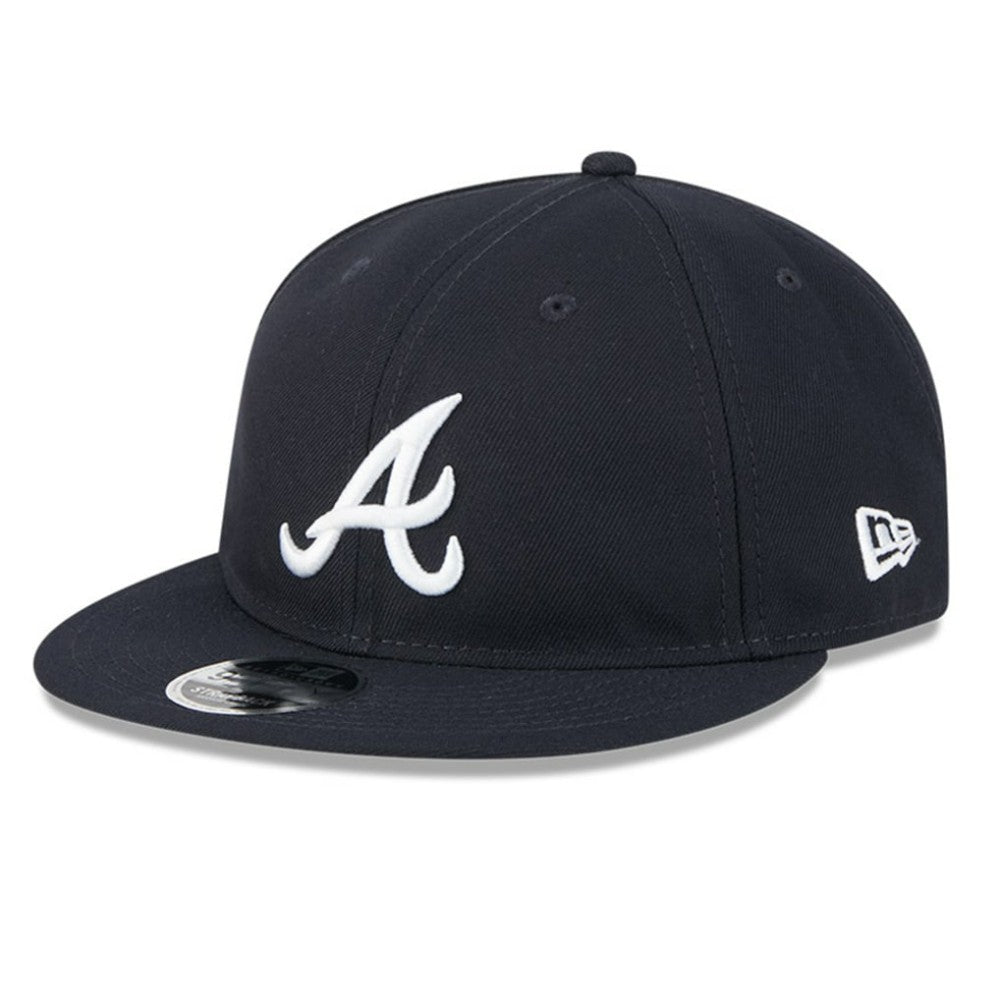 Atlanta Braves Baseball Hall of Fame Retro Crown 9FIFTY Adjustable Hat - Navy | New Era