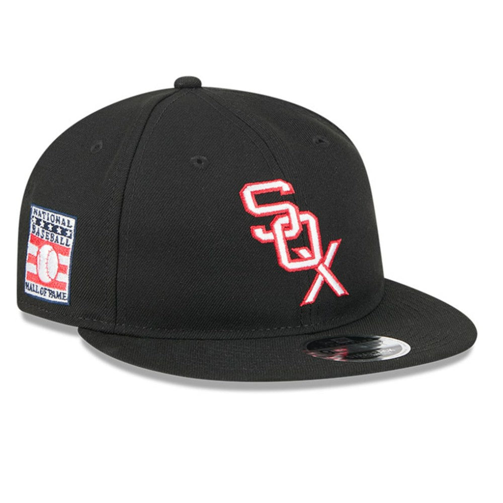 Chicago White Sox Baseball Hall of Fame Retro Crown 9FIFTY Adjustable Hat - Black | New Era