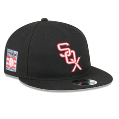 Chicago White Sox Baseball Hall of Fame Retro Crown 9FIFTY Adjustable Hat - Black | New Era