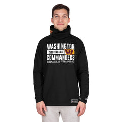 NFL Washington Commanders Functional Fandom Balaclava Helmet Stripe Tri-Blend Hoodie