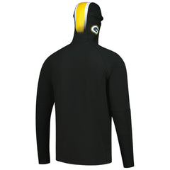 NFL Green Bay Packers Functional Fandom Balaclava Helmet Stripe Tri-Blend Hoodie