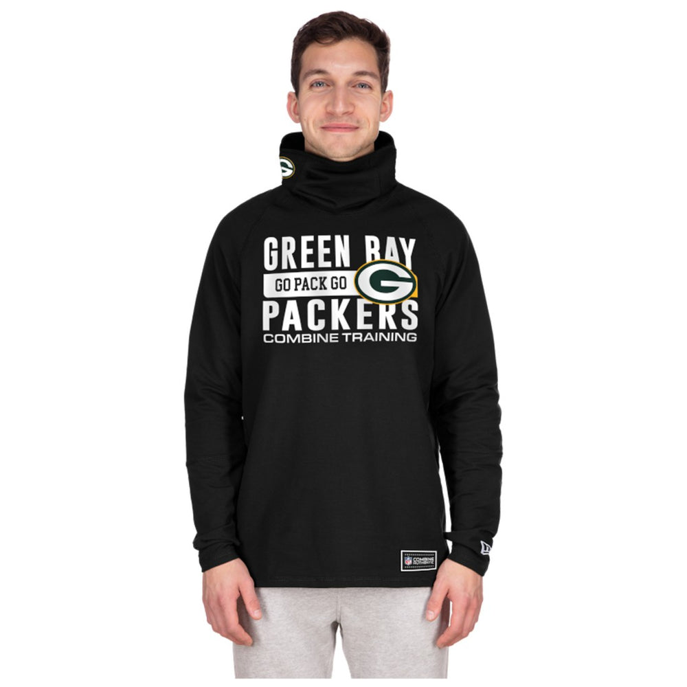 NFL Green Bay Packers Functional Fandom Balaclava Helmet Stripe Tri-Blend Hoodie