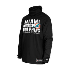 NFL Miami Dolphins Functional Fandom Balaclava Helmet Stripe Tri-Blend Hoodie