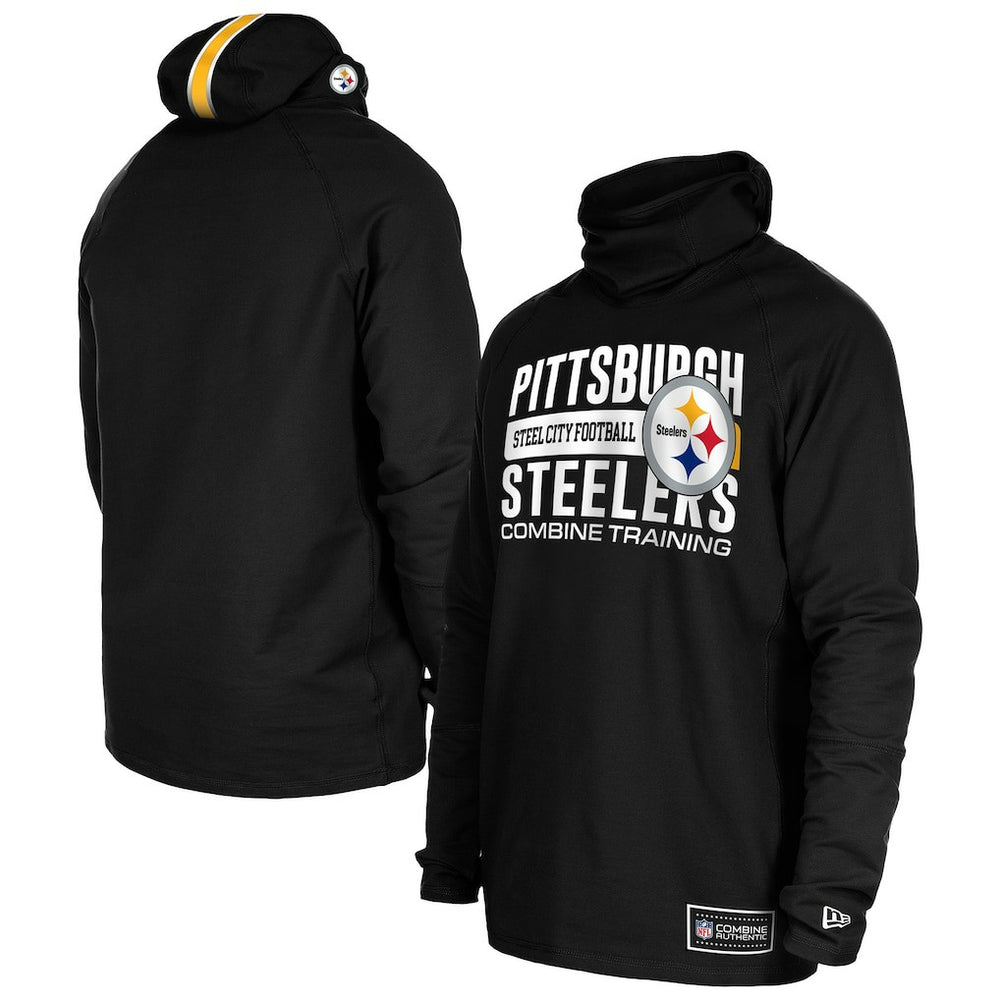 NFL Pittsburgh Steelers Functional Fandom Balaclava Helmet Stripe Tri-Blend Hoodie