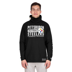 NFL Pittsburgh Steelers Functional Fandom Balaclava Helmet Stripe Tri-Blend Hoodie