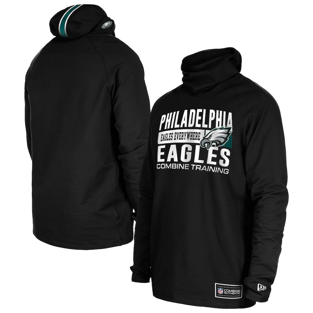 NFL Philadelphia Eagles Functional Fandom Balaclava Helmet Stripe Tri-Blend Hoodie