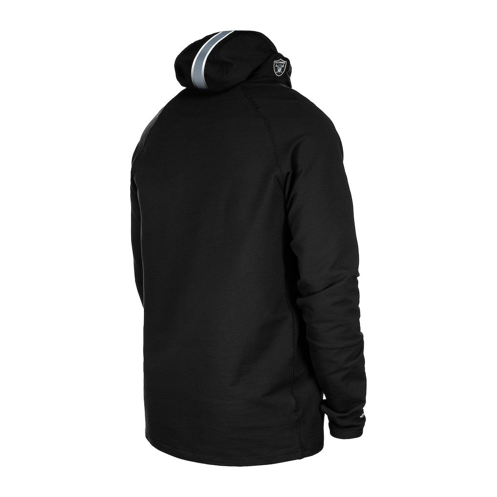 NFL Las Vegas Raiders Functional Fandom Balaclava Helmet Stripe Tri-Blend Hoodie
