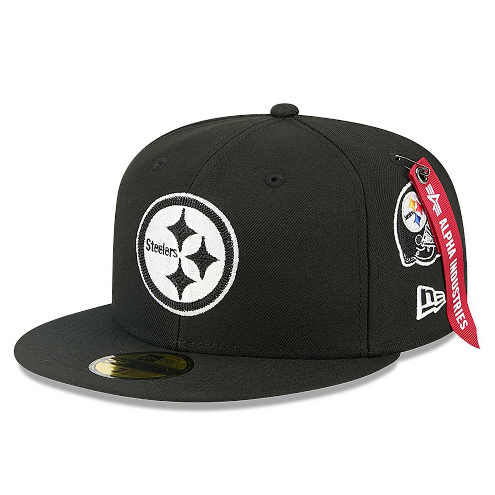 NFL Pittsburgh Steelers x Alpha Industries 59FIFTY Fitted Hat