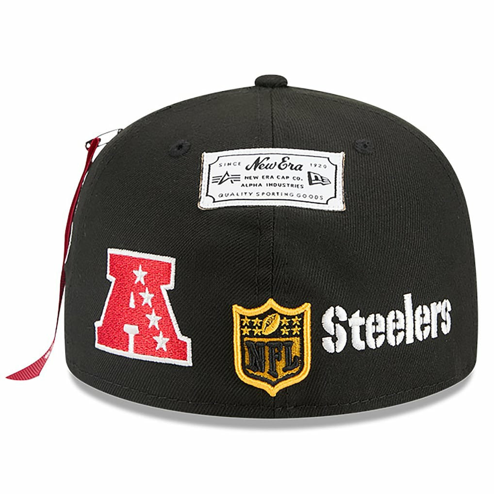NFL Pittsburgh Steelers x Alpha Industries 59FIFTY Fitted Hat