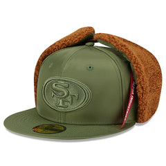 NFL San Francisco 49ers x Alpha Industries Dog Ears 59FIFTY Fitted Hat
