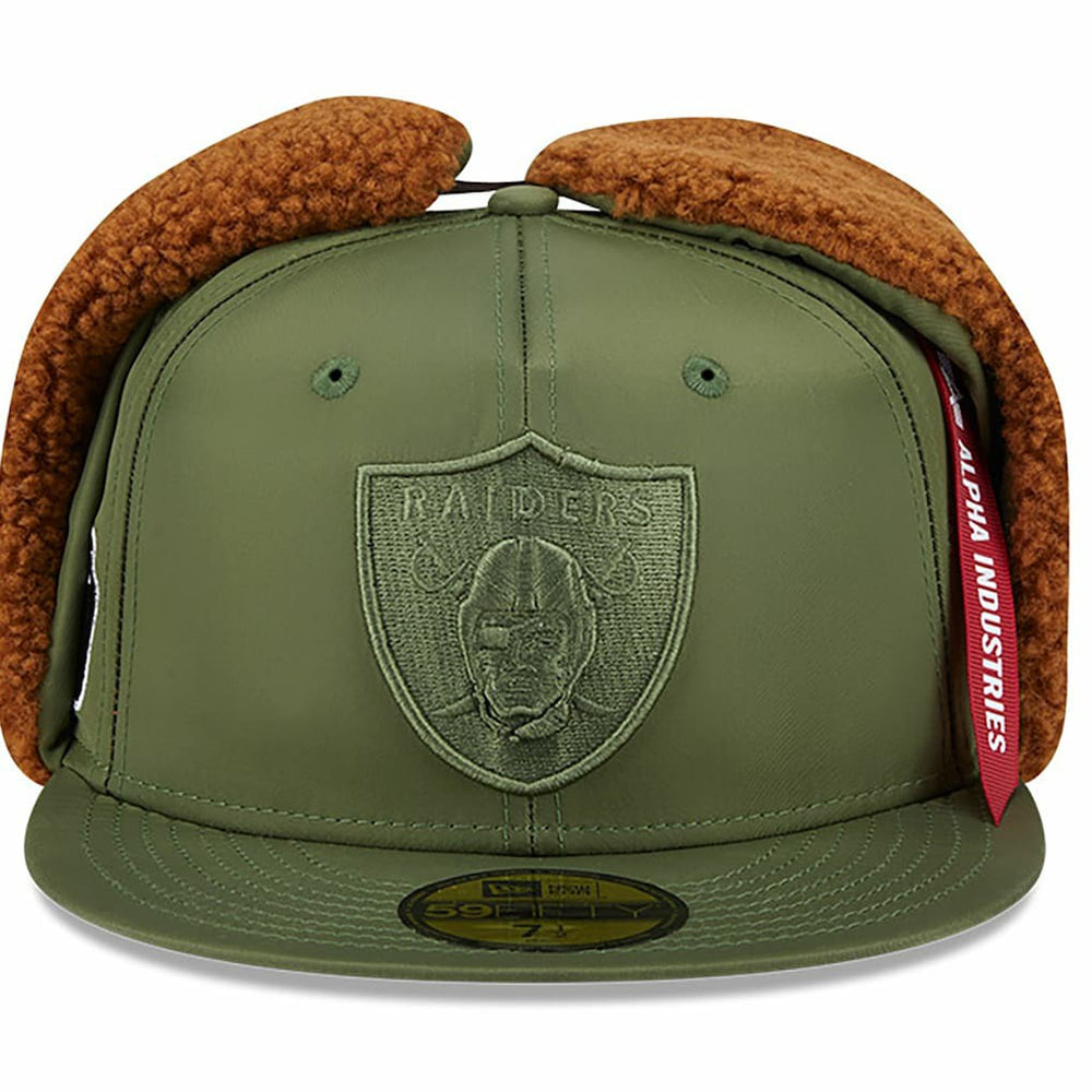 NFL Las Vegas Raiders x Alpha Industries Dog Ears 59FIFTY Fitted Hat