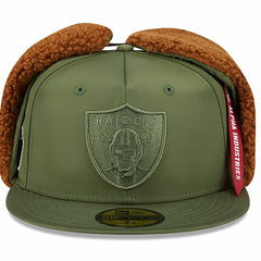 NFL Las Vegas Raiders x Alpha Industries Dog Ears 59FIFTY Fitted Hat