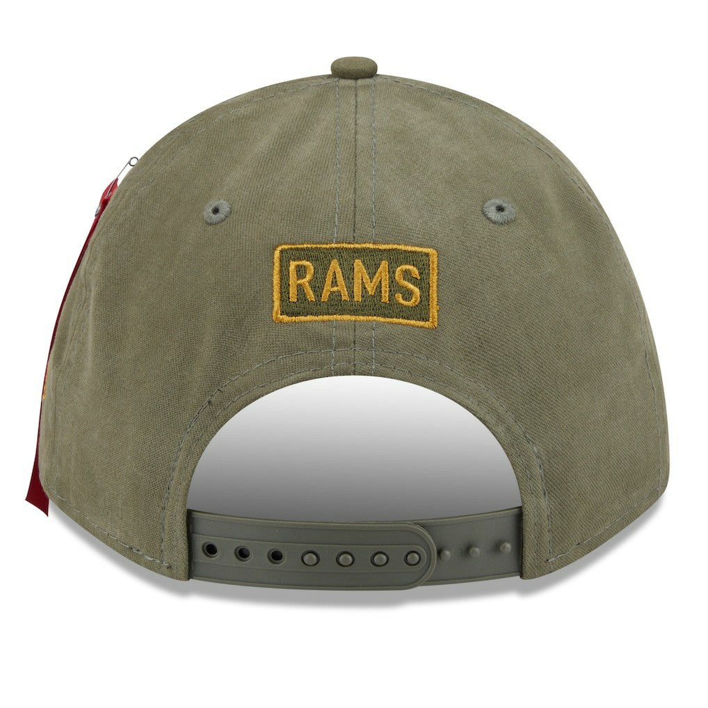 NFL Los Angeles Rams x Alpha Industries A-Frame 9FORTY Adjustable Hat