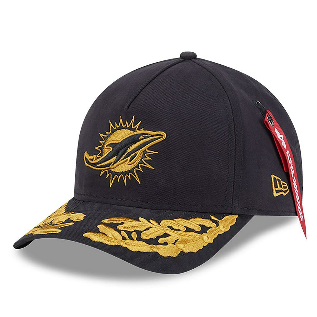NFL Miami Dolphins x Alpha Industries A-Frame 9FORTY Adjustable Hat