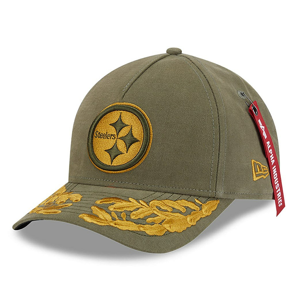 NFL Pittsburgh Steelers x Alpha Industries A-Frame 9FORTY Adjustable Hat