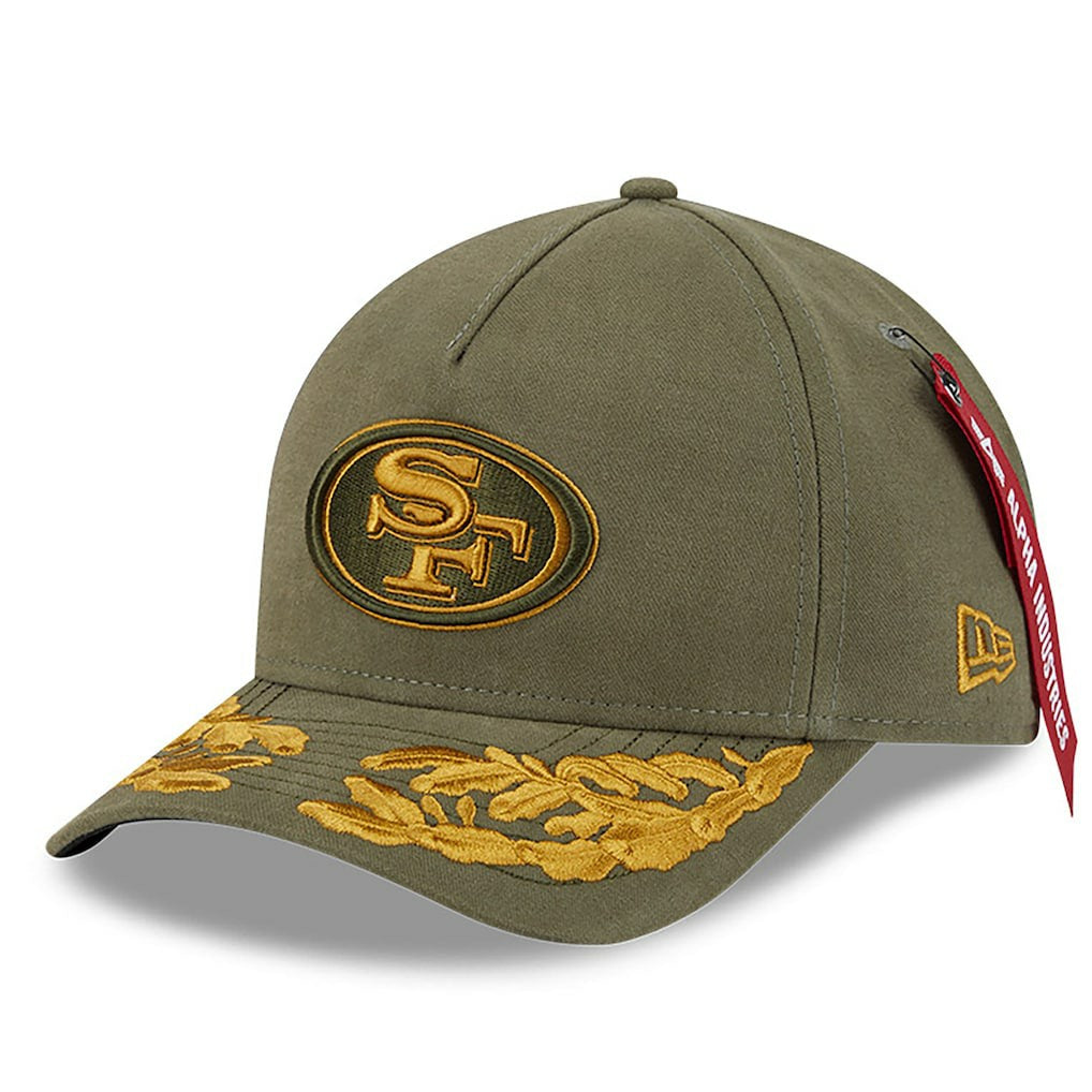 NFL San Francisco 49ers x Alpha Industries A-Frame 9FORTY Adjustable Hat