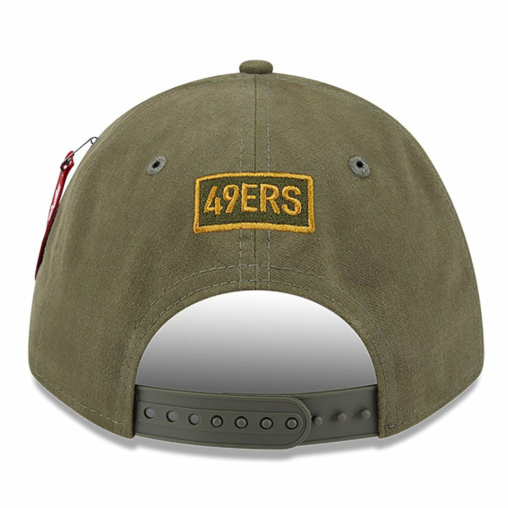 NFL San Francisco 49ers x Alpha Industries A-Frame 9FORTY Adjustable Hat