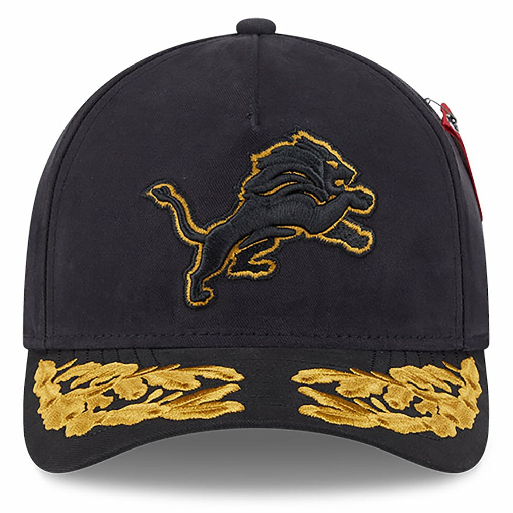 NFL Detroit Lions x Alpha Industries A-Frame 9FORTY Adjustable Hat