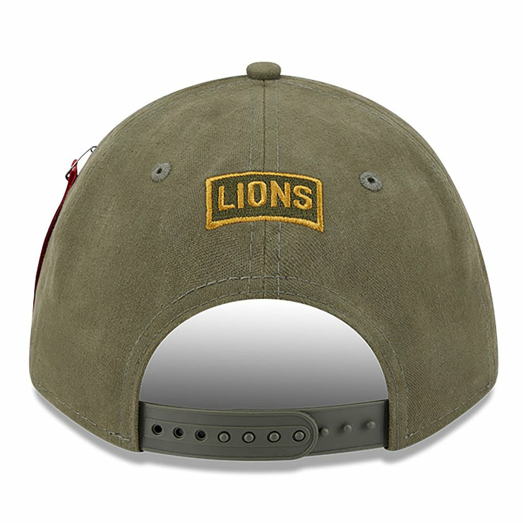 NFL Detroit Lions x Alpha Industries A-Frame 9FORTY Adjustable Hat