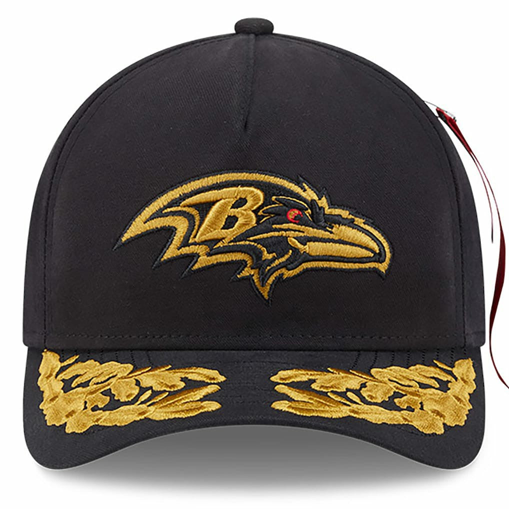 NFL Baltimore Ravens x Alpha Industries A-Frame 9FORTY Adjustable Hat