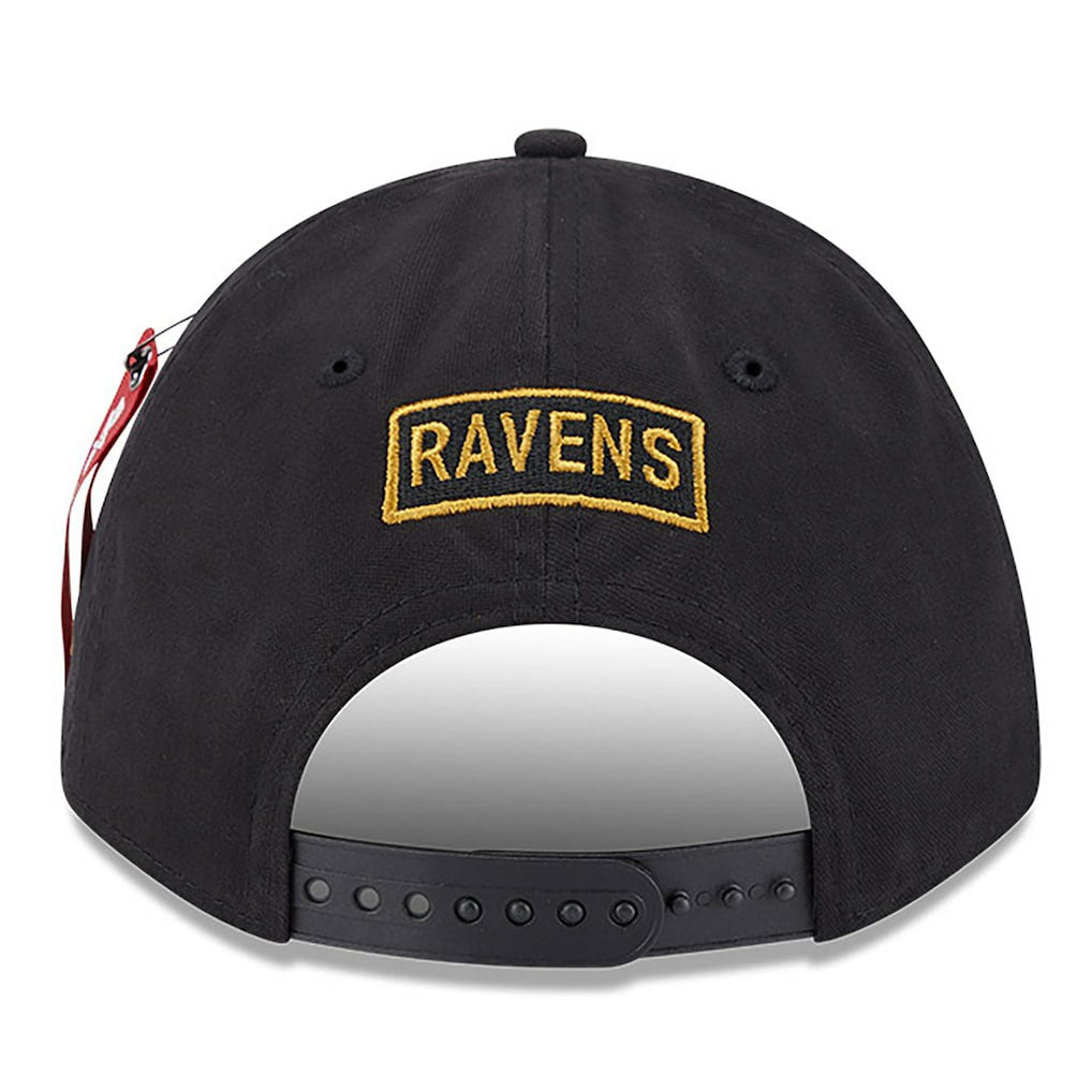 NFL Baltimore Ravens x Alpha Industries A-Frame 9FORTY Adjustable Hat