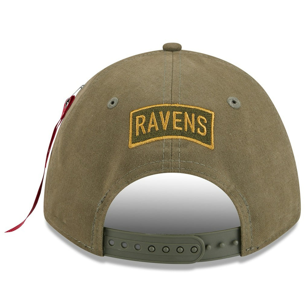 NFL Baltimore Ravens x Alpha Industries A-Frame 9FORTY Adjustable Hat