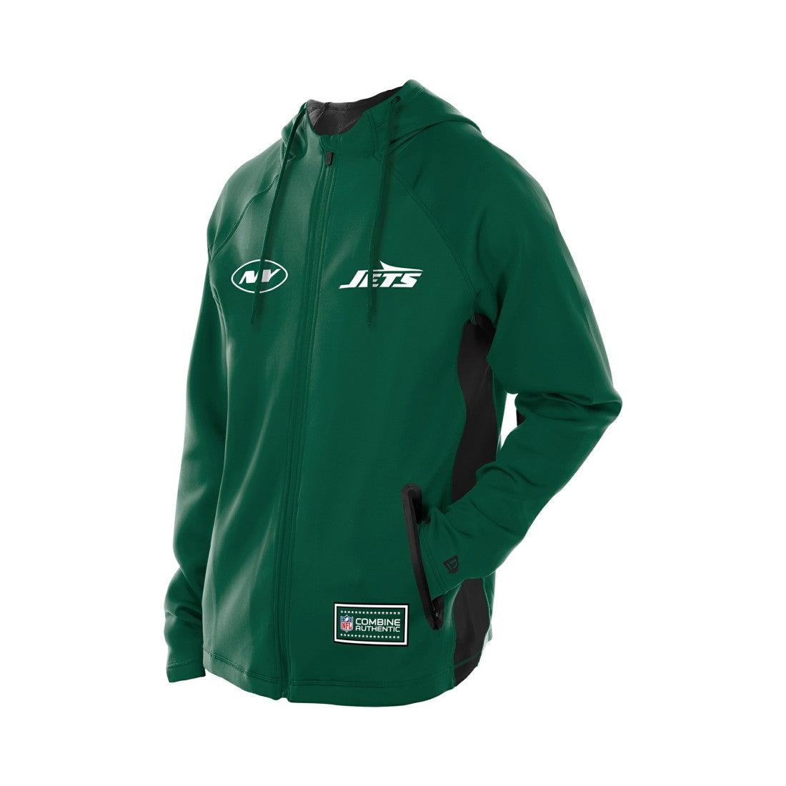 NFL New York Jets Combine Authentic Raglan Scuba Full-Zip Hoodie