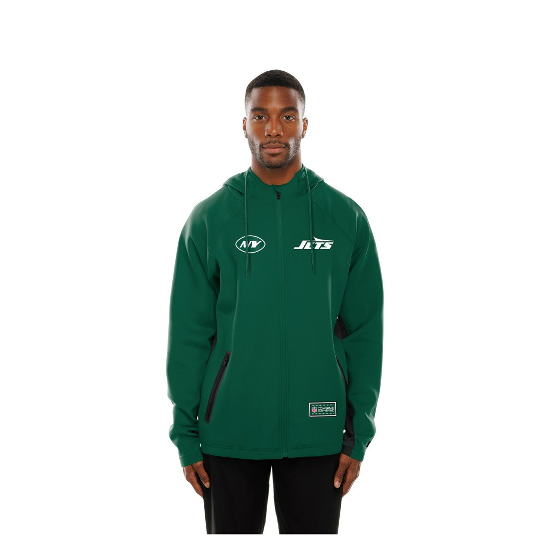 NFL New York Jets Combine Authentic Raglan Scuba Full-Zip Hoodie