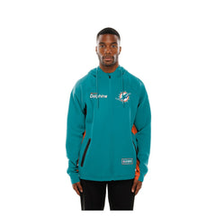 NFL Miami Dolphins Combine Authentic Raglan Scuba Full-Zip Hoodie