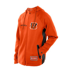NFL Cincinnati Bengals Combine Authentic Raglan Scuba Full-Zip Hoodie