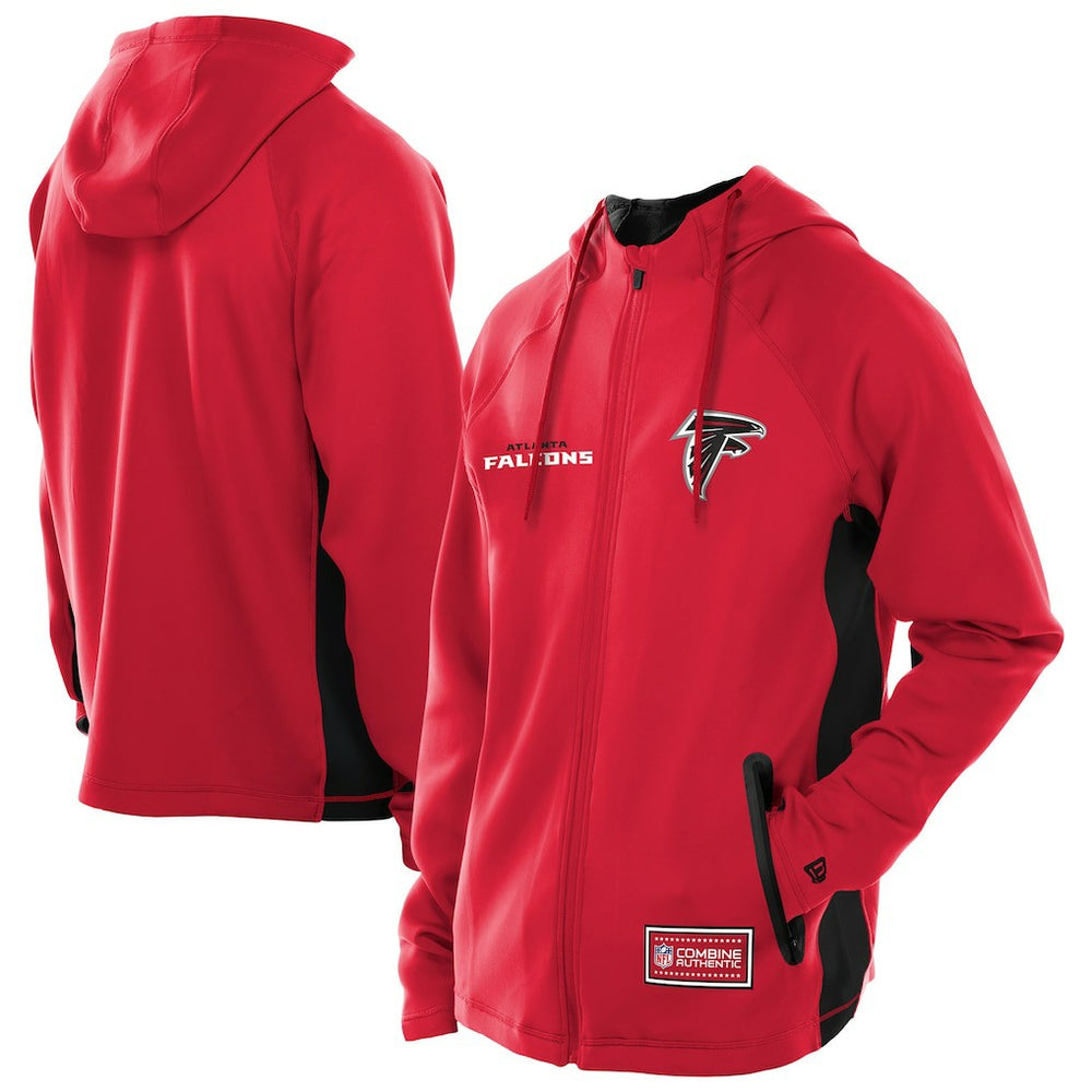 NFL Atlanta Falcons Combine Authentic Raglan Scuba Full-Zip Hoodie