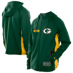 NFL Green Bay Packers Combine Authentic Raglan Scuba Full-Zip Hoodie