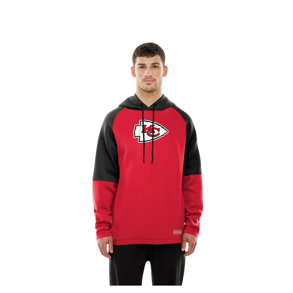 NFL Kansas City Chiefs Combine Authentic Color Block Raglan Pullover Hoodie