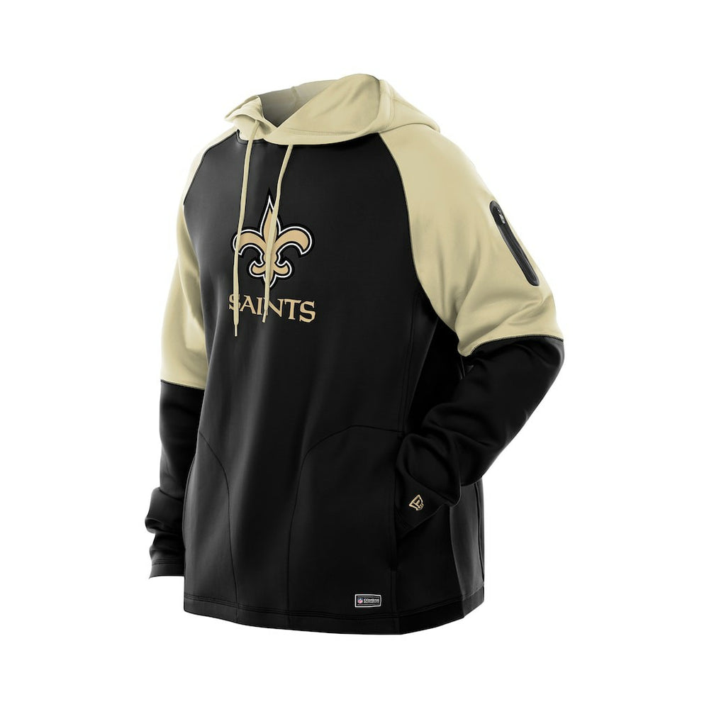NFL New Orleans Saints Combine Authentic Color Block Raglan Pullover Hoodie