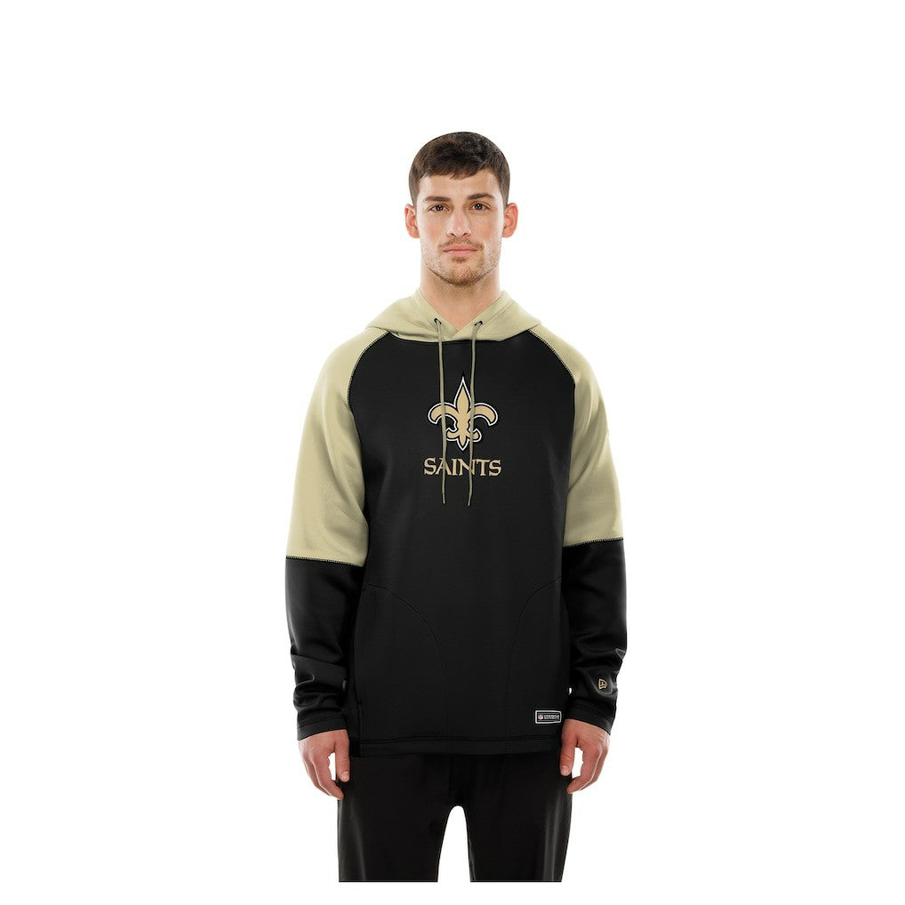 NFL New Orleans Saints Combine Authentic Color Block Raglan Pullover Hoodie