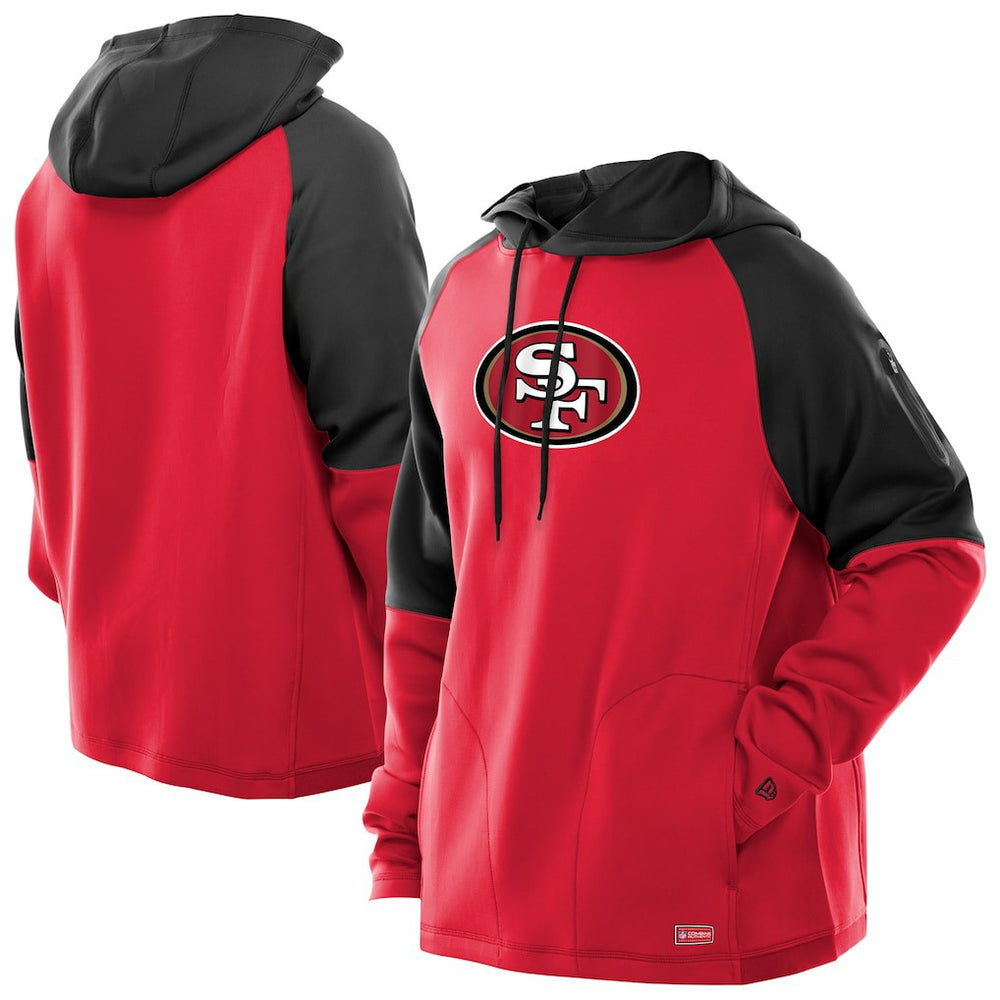 NFL San Francisco 49ers Combine Authentic Color Block Raglan Pullover Hoodie
