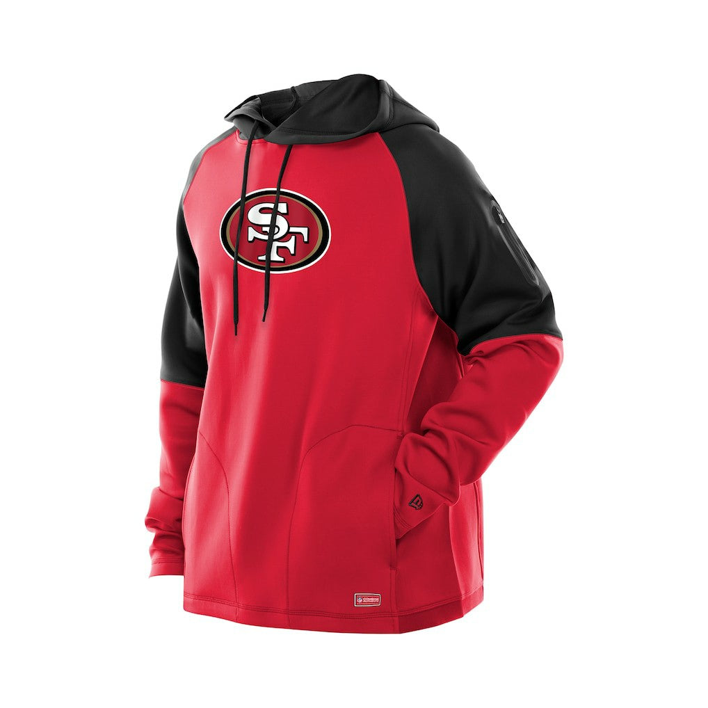 NFL San Francisco 49ers Combine Authentic Color Block Raglan Pullover Hoodie
