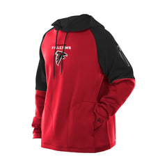 NFL Atlanta Falcons Combine Authentic Color Block Raglan Pullover Hoodie