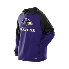 NFL Baltimore Ravens Combine Authentic Color Block Raglan Pullover Hoodie