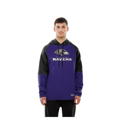 NFL Baltimore Ravens Combine Authentic Color Block Raglan Pullover Hoodie