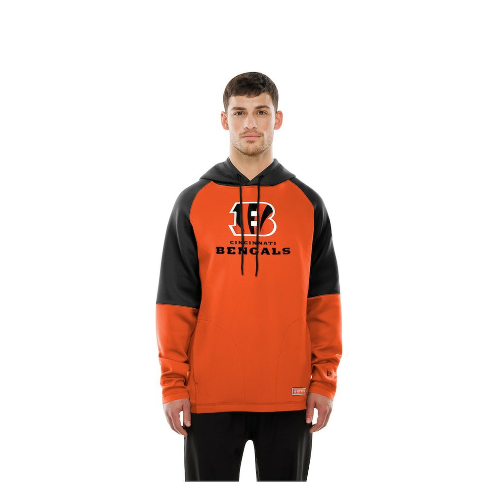 NFL Cincinnati Bengals Combine Authentic Color Block Raglan Pullover Hoodie
